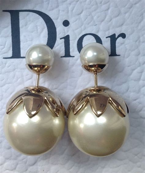 christian dior cd pearl earrings|mise en dior tribal earrings.